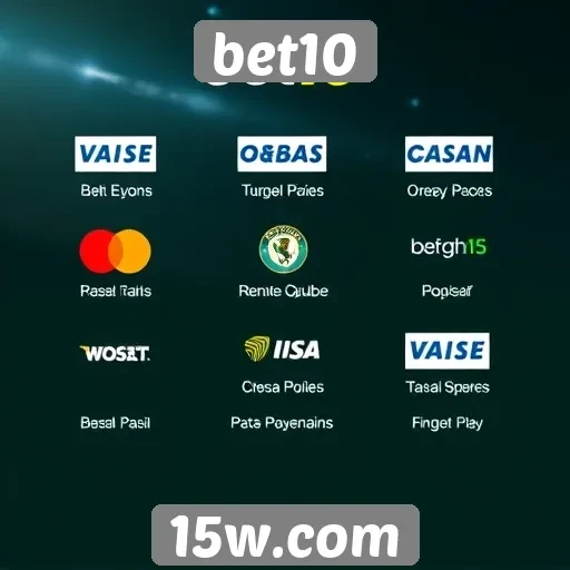 Métodos de pagamento disponíveis na plataforma bet10